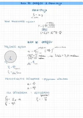 Prawo powszechnego ciążenia i ruch po okręgu dla dzieci