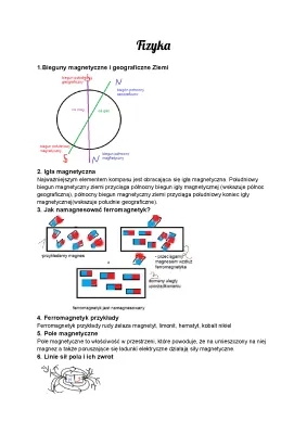 Pole Magnetyczne Ziemi i Ferromagnetyki: Bieguny Geograficzne i Magnetyczne, Elektromagnesy