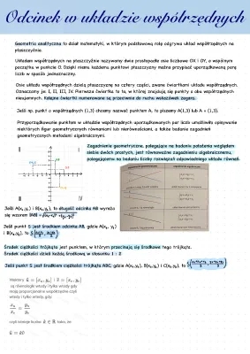 Geometria Analityczna: Zadania i Wzory PDF dla Liceum