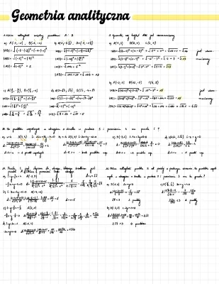 Geometria zadania liceum pdf - Równanie okręgu, długość odcinka, planimetria