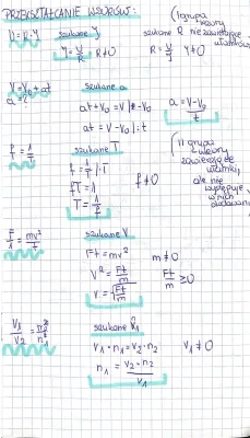 Przekształcanie wzorów - Kalkulator, Fizyka, Matematyka, Klasa 7, Liceum