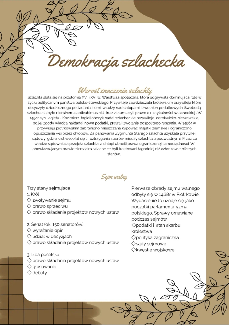 demokracja szlachecka 