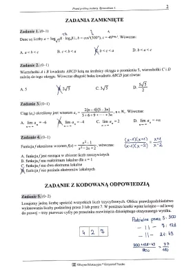 Pazdro Arkusze Maturalne Matematyka Rozszerzona PDF 2024