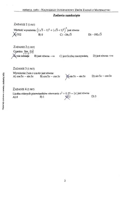 Arkusze Maturalne Matematyka Rozszerzona PDF 2024 - CKE i Zadania