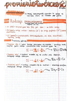 Promieniowanie Alfa, Beta, Gamma i Rodzaje Promieniowania