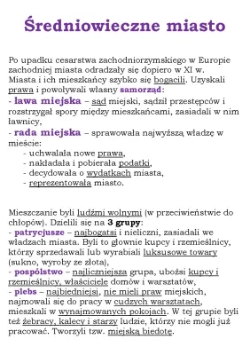 Średniowieczne Miasta i Wieś: Jak wyglądały i Czym się zajmowano