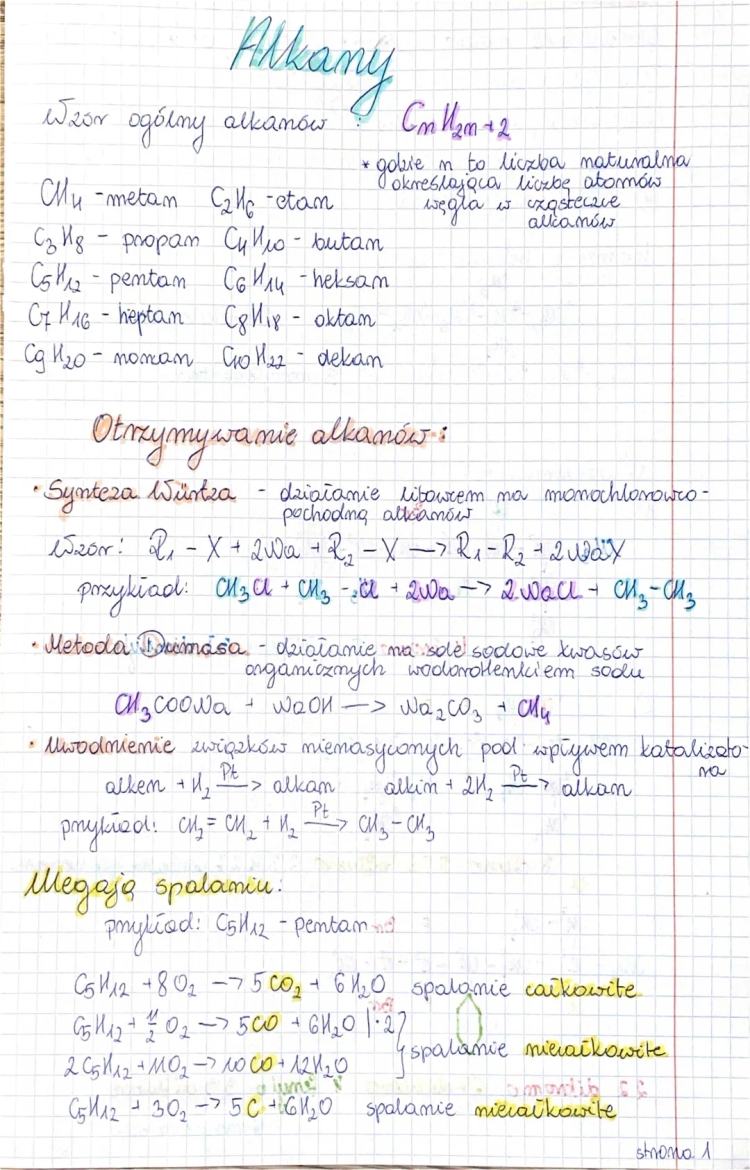 Easy Guide to Alkanes: Naming, Reactions, and Wurtz Synthesis