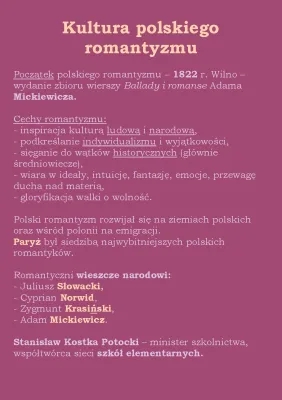 Cechy i Twórcy Polskiego Romantyzmu - Proste Wyjaśnienie