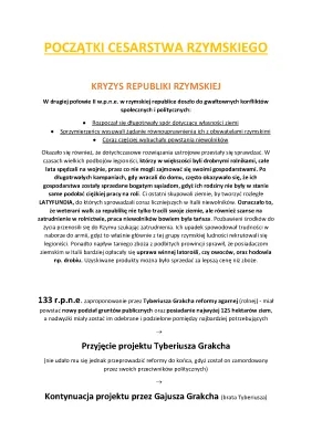 Początki i Upadek Cesarstwa Rzymskiego - Kryzys, Reformy i Powstanie Spartakusa