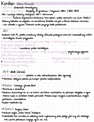 Kordian - opracowanie i streszczenie