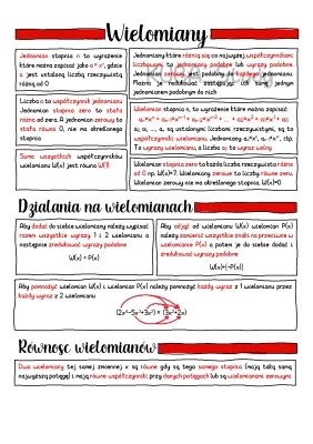 Mnożenie, Dodawanie i Dzielenie Wielomianów - Zadania i Przykłady