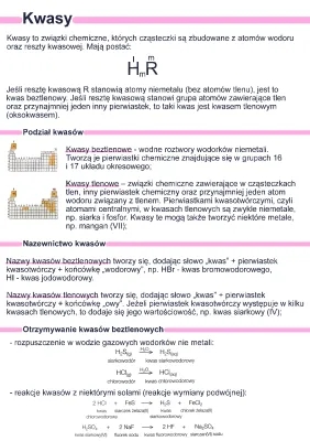 Kwasy Tlenowe i Beztlenowe - Klasa 8: Przykłady i Wzory