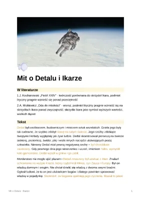 Mit o Dedalu i Ikarze - Streszczenie w 10 Zdaniach