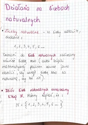 Działania na liczbach naturalnych klasa 6, 4, 5, 8 - sprawdzian pdf, zadania, liczby całkowite, wymierne i niewymierne