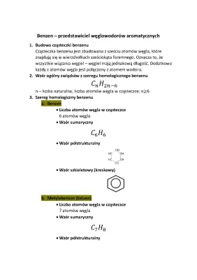 Benzen: Właściwości, Wzory i Zastosowanie