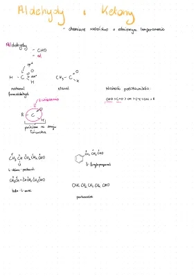Aldehydy i Ketony: Notatka i Właściwości