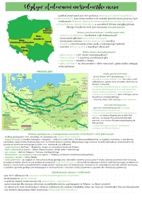 Wpływ zlodowaceń na środowisko nizin i pojezierzy - Geografia 24