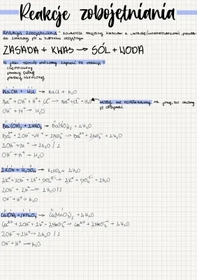 Reakcje zobojętniania: Przykłady, Zadania i PDF - Chemia Klasa 8