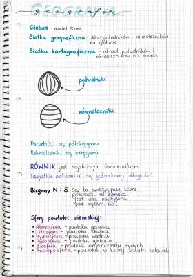 Siatka kartograficzna i geograficzna - Południki, równoleżniki, sfery Ziemi i GIS