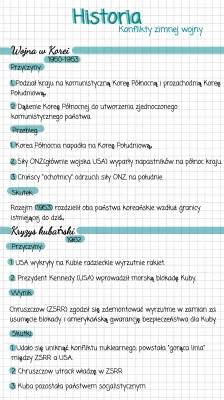 Przebieg i Skutki Wojny Koreańskiej, Kryzysu Kubańskiego i Wojny Wietnamskiej