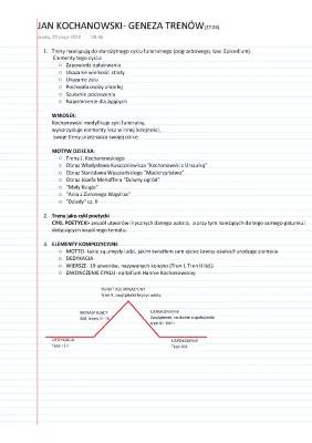 Treny Jana Kochanowskiego - Streszczenie i Interpretacja