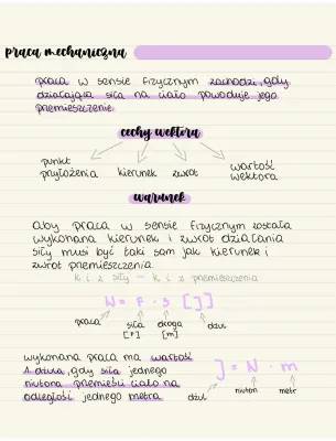 Praca mechaniczna - Fizyka dla klasy 7 i 8: wzory, zadania, sprawdzian