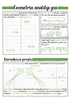 Geometria: Okrąg, Proste i Odcinki w Układzie Współrzędnych - Zadania PDF