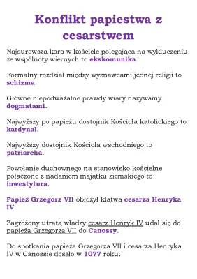 Konflikt Papiestwa z Cesarstwem: Schizmy, Spór o Inwestyturę i Konkordat w Wormacji