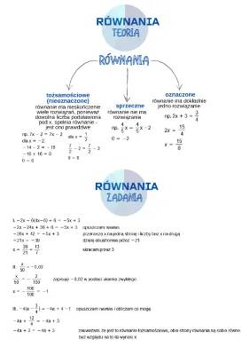 Równania Liniowe i Nierówności - Zadania PDF dla Ciebie