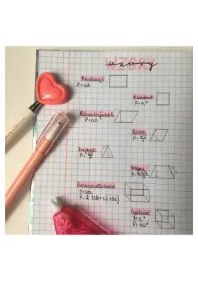 Cool Math Formulas: Shapes Area and Perimeter PDFs for Class 6 & 8