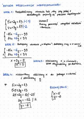 Metodą Przeciwnych Współczynników: Zadania, Przykłady i PDFy dla Układów Równań