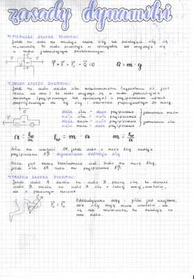 Zasady dynamiki Newtona - 1, 2, 3 zasada, wzory i przykłady