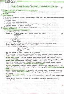 Chemizm życia Biologia rozszerzona - Związki organiczne i nieorganiczne, Rola wody