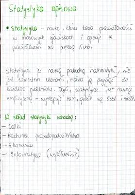 Statystyka opisowa - interpretacja wyników, miary, wzory i zadania