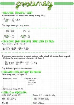 Jak łatwo obliczyć procenty z liczb i kwot - Procenty zadania klasa 8 i VAT na książki 2024