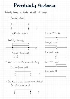 Przedziały Liczbowe dla Klasy 1 Liceum - Nauka i Zadania