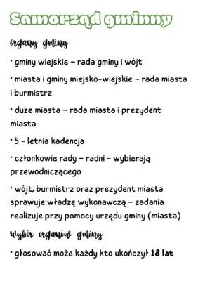 Struktura i zadania samorządu terytorialnego w Polsce dla klasy 8