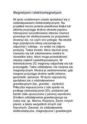 Przykłady Oddziaływań Elektrostatycznych i Magnetycznych: Jak Działa Magnetyzm i Elektryzowanie