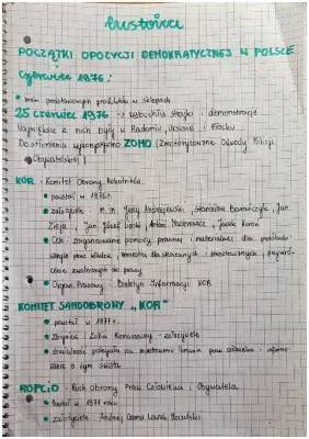Początki i rozwój opozycji demokratycznej w Polsce: Notatka z lat 1976-1980