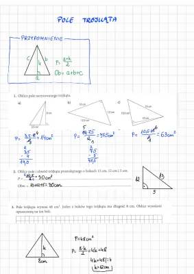Jak obliczyć pole trójkąta - Przewodnik dla klasy 5 i 6