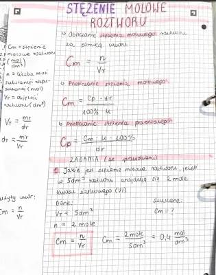 Jak Obliczyć Stężenie Molowe i Procentowe - Zadania i Wzory dla Klasy 7