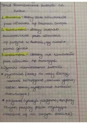 Rozmieszczenie ludności na świecie - notatka z geografii, Czynniki wpływające na ludność w Polsce i Europie, Ekumena i bariery osadnicze