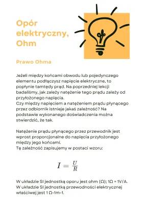 Opór Elektryczny - Wzory, Jednostki i Prawo Ohma