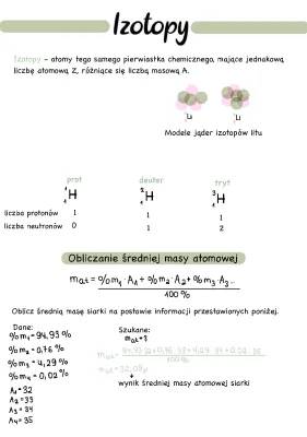 Jak Obliczyć Średnią Masę Atomową i Zrozumieć Izotopy W Prostych Zadaniach