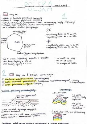 Położenie geopolityczne i matematyczno-geograficzne Polski oraz jej budowa geologiczna