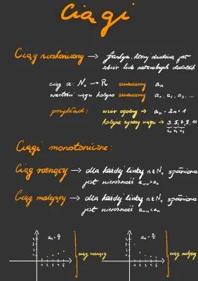 Ciągi arytmetyczne i geometryczne - wzory i zadania