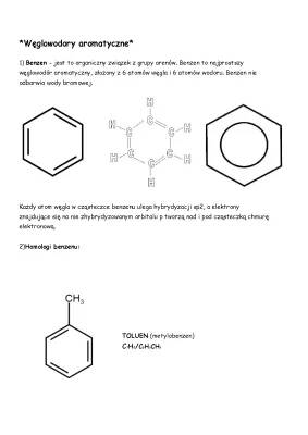 Węglowodory aromatyczne - przykłady, zadania, zastosowanie