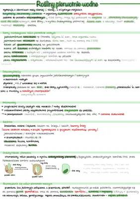 Rośliny pierwotnie wodne notatka - Teoria endosymbiozy i chloroplasty