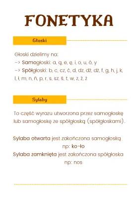 Samogłoski i spółgłoski - karty pracy dla dzieci, Nauka samogłosek, Sylaba otwarta i zamknięta