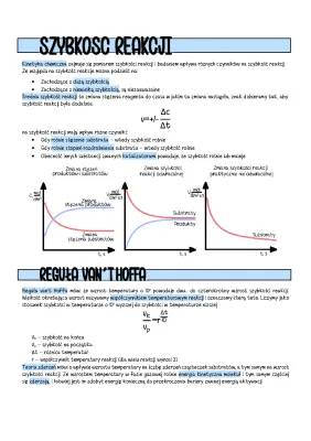 Szybkość Reakcji Chemicznej: Rząd Reakcji, Reguła Van't Hoffa i Czynniki Wpływające